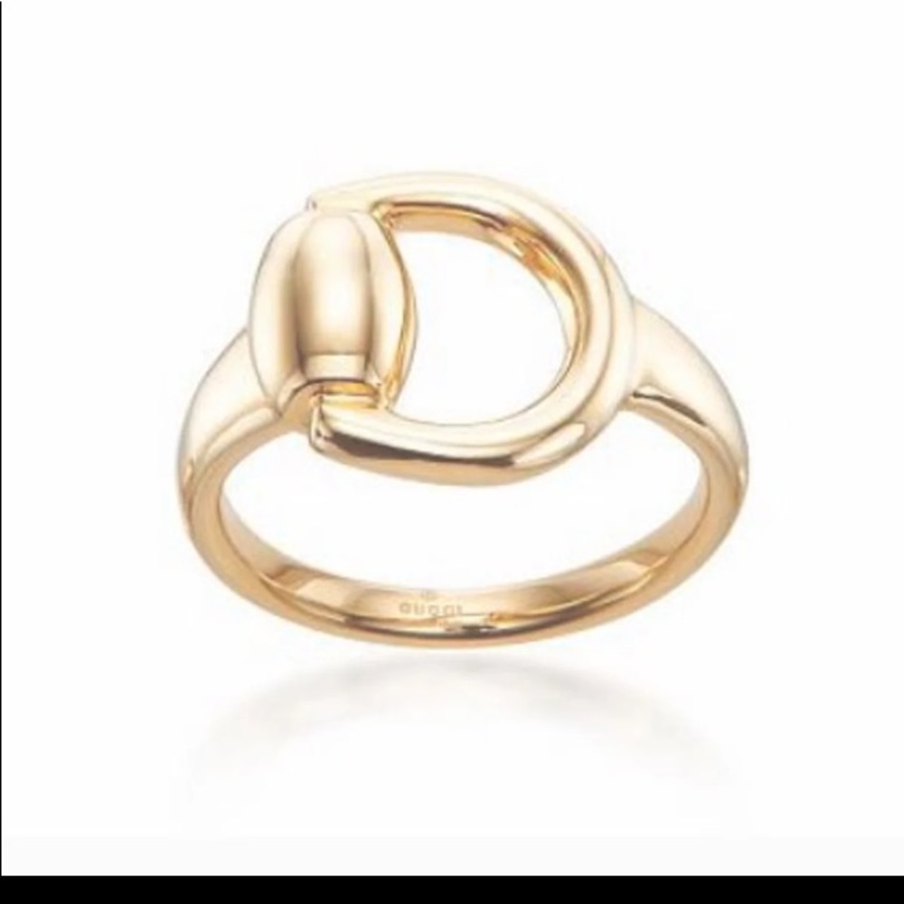 SOLD! Authentic Gucci 18K Gold Horsebit Ring
